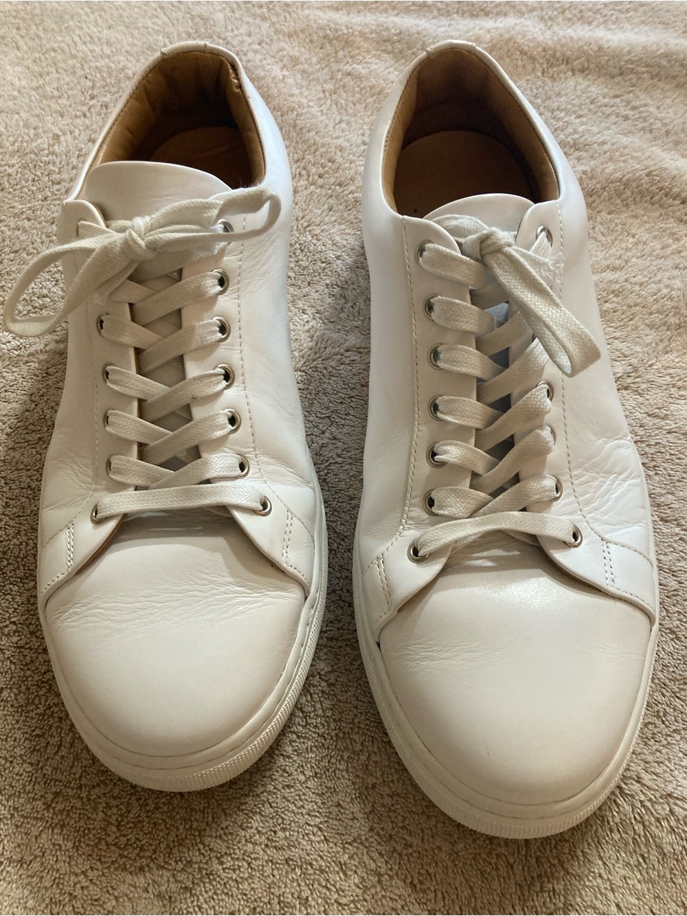 Thursday Classic White Leather Men’s Sneakers Size 11 Wide